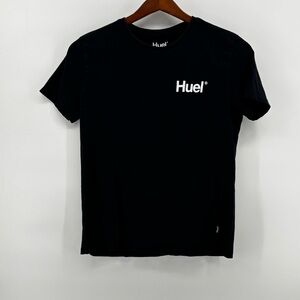 Huel‎ Womens Black Short Sleeve Basic T-Shirt Size LG